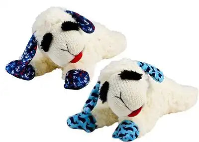 Nautical Lambchop Plush Dog Toy 10.5"